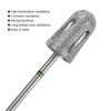 Diamond Pedicure Cone Bit,Stainless Steel Foot Nail Drill Bit,Feet Filing