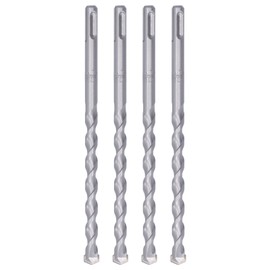 4Pcs Hammer Rock Drill Bit Sturdy Durable Efficient Convenient Round Shank Drill Bits12x200mm