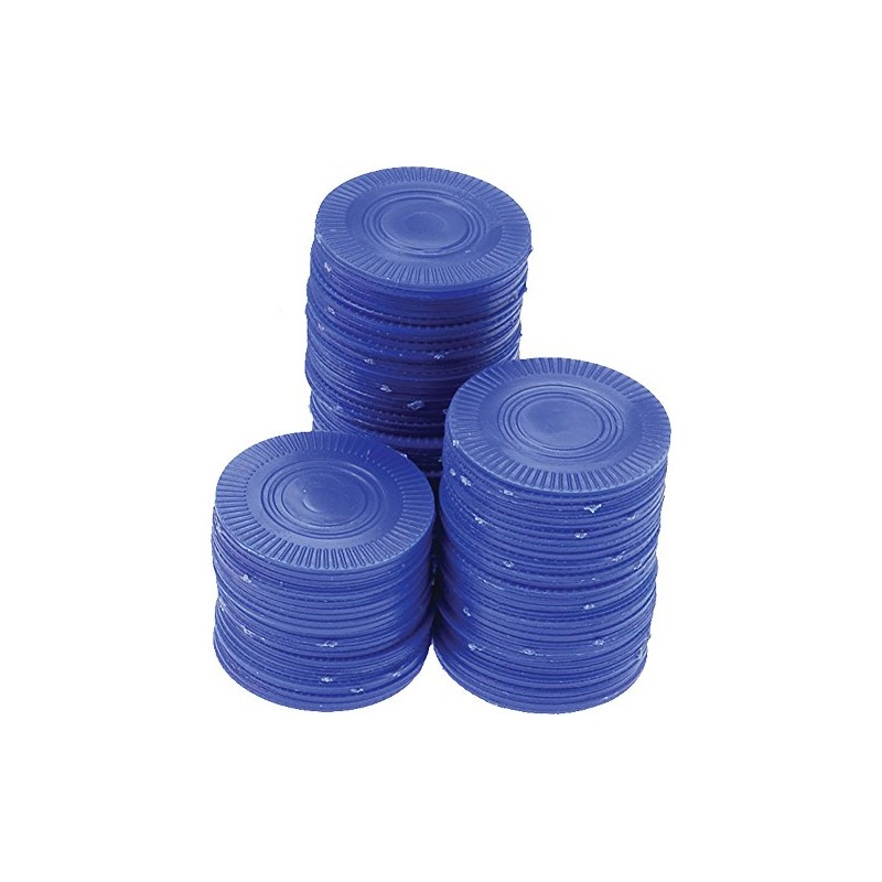 Poker Chips Card Game (100 Bags), Blue