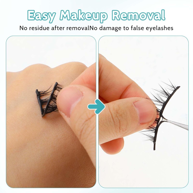 40PCS Self Adhesive Eyelashes Tape, Strong-Hold False Lashes Adhesive Strips