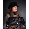 Rose Black Winter Gloves for Women - with Cute Bow