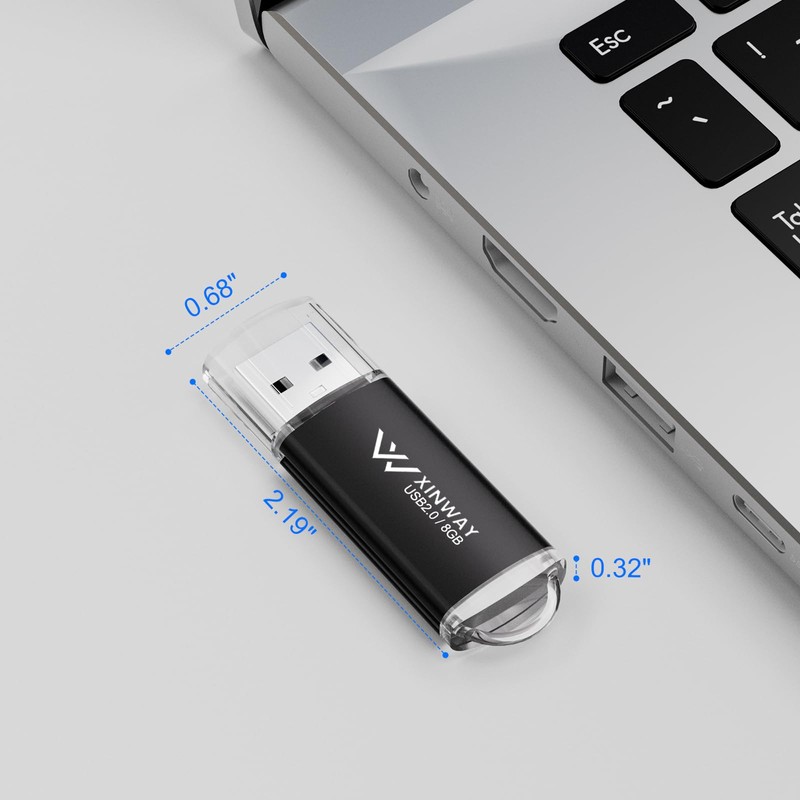 XinwaY Memory Stick 8GB USB Flash Drive Thumb Drives Data