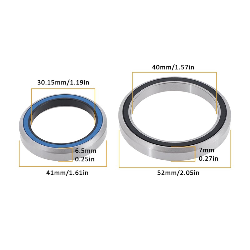 eMagTech 2Pcs MH-P03K MH-P16 Bicycle Headset Bearings Replacement Compatible with