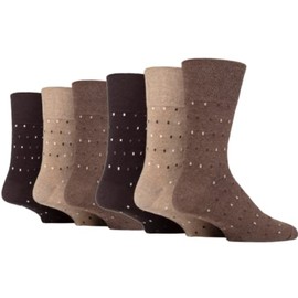 6 Pairs Mens Sockshop Gentle Grip Socks see listing for variations (6 x RJ618)