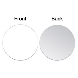 Muka 100Pcs 3 Inch Round Sublimation Blank Aluminum Sheets, Aluminum Board Heat Transfer for Photo Tray, Picture Frame Ornament, Blank Metal Sign