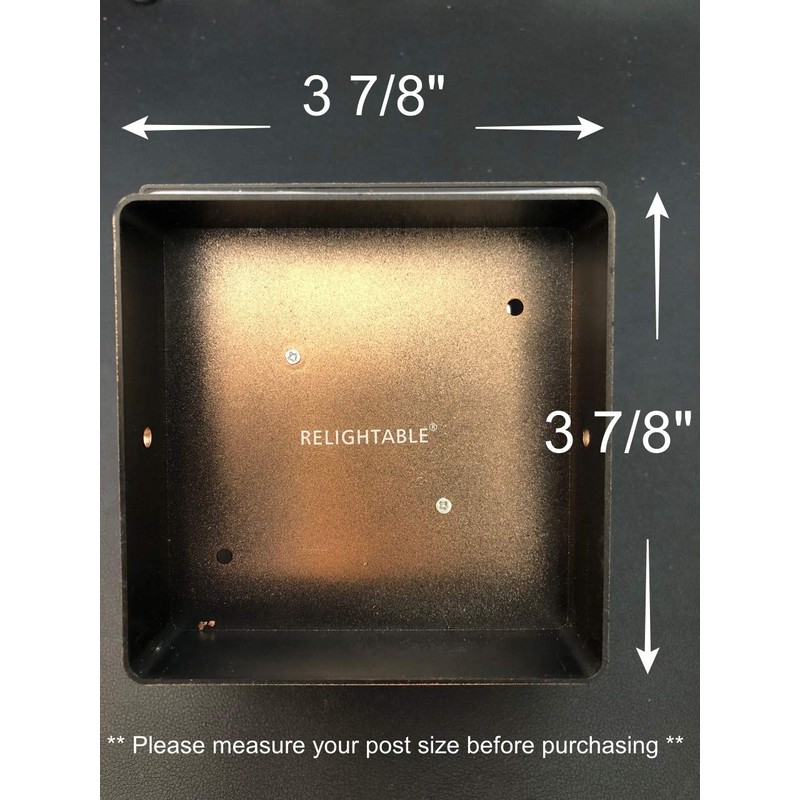 RELIGHTABLE Solar Square Outdoor Post Cap Deck Lights for 4x4