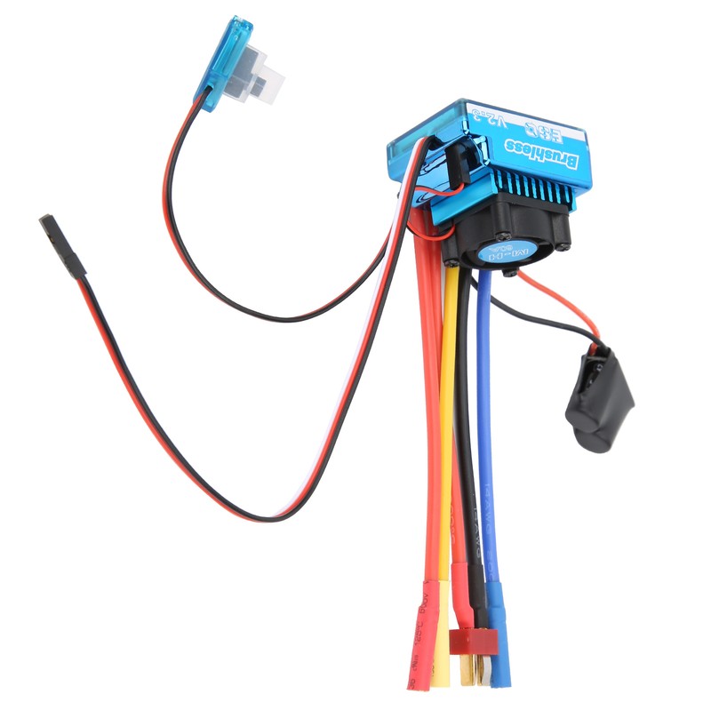 Brushless ESC Waterproof Dustproof Electronic Speed Controller for 1/10 RC