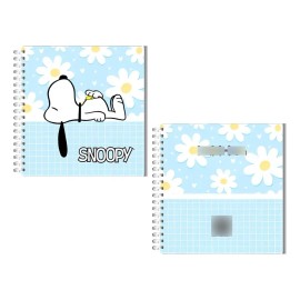 Agenda Snoppy Acost/2026/azul/ 1 Dia X Hoja
