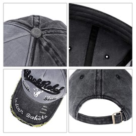 IBLUELOVER Distressed Vintage Baseball Cap Unisex Cotton Peaked Cap Adjustable Sun Hat Embroidered Trucker Hat UV Protection Snapback Trekking Hat for Sports Hiking Running Traveling