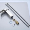 Modern Bathroom Single Handle Basin Mixer Brushed Aluminum Sink Waterfall