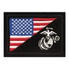 Rothco USMC Eagle, Globe and Anchor/US Flag Deluxe Fine Knit