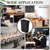 Windyun 4 Pcs 23 Gallon Black Spandex Stretchable Trash Can