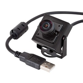Arducam 1080P Low Light WDR USB Camera Module with Metal Case, 2MP 1/2.8" CMOS IMX291 160 Degree Ultra Wide Angle Mini UVC Webcam Board with Microphone
