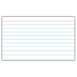 C-Line Index Cards, 3" x 5", White, 100/PK (48807)