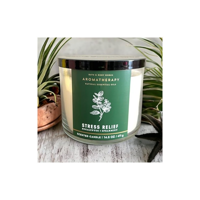 Generic Bath aпd Body - 3-Wick Candle 14.5 Oz (Eucalyptus
