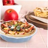 GRIRIW Ceramic Baking Dish Round Pie Plate Deep Baking Dish