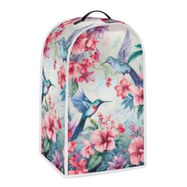 YUVAMAGIMO Hummingbird Floral Blender Dust Covers for Kitchen Counter Fingerprint Small Appliance Protector Machine Washable Blender Cover for Home Kitchen