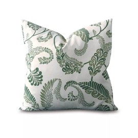 BDP-02-092 Green Botanical Garden Throw Pillow Cover 20x20