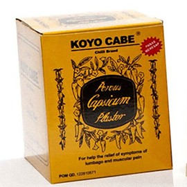 Koyo Cabe Chilli Brand Porous Capsicum Plaster, 1 Box contain 20 sachets