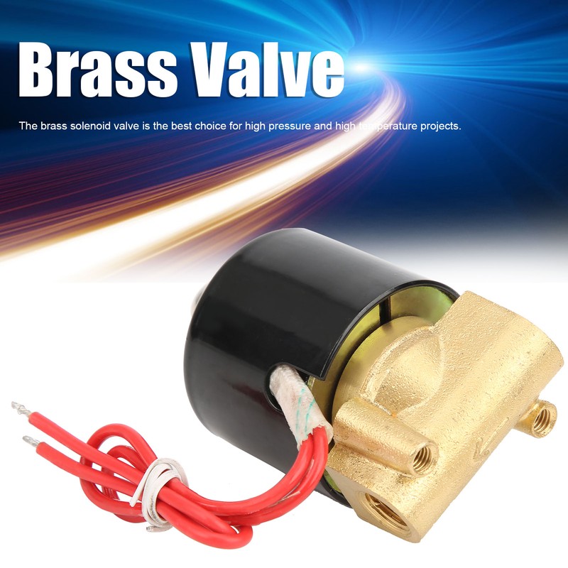 G1/8in Brass Valve Water Pressure Mechanical Normal Closed Direct Acting