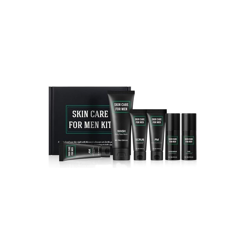 Men's Face Care Kit - Skincare Gift Set - Anti-Aging