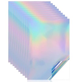 Hologram Seals, Transparent, 10 Sheets, A4 Size, Glitter, Colorful Cutting Stickers, Stickers, Glossy, Stickers, Removable, Waterproof, For Photography, Fashionable (Aurora Tickets)