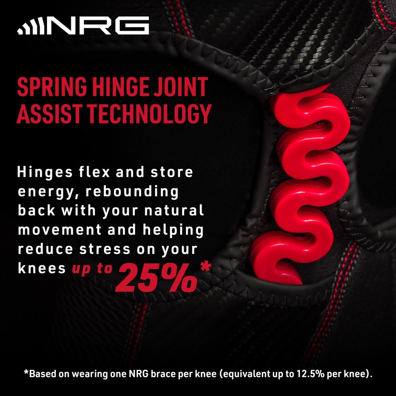 McDavid NRG Light Knee Brace Wrap w/Spring Hinges, Injury Recovery