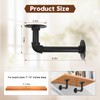 Storystore Industrial Pipe Shelf Brackets, 8 Pack Iron L-Shaped Shelving