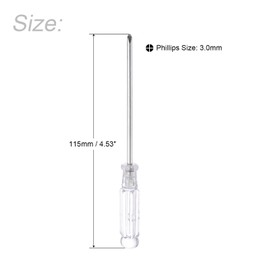 sourcing map Mini Phillips Screwdriver, 3.0mm Cross Head 115mm Length for Small Appliances Repair, 5 Pcs