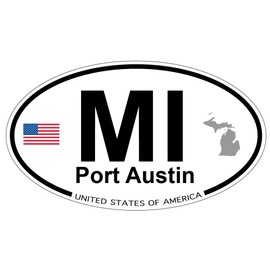 US Decal, Inc. Port Austin, Michigan Oval Sticker