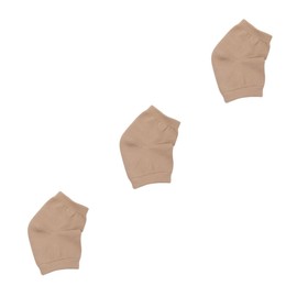 FOMIYES 3pcs Open Toe Socks Gel Heel Moisturizing and Antichapping for Dry and Cracked Feet