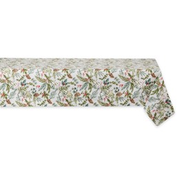 DII Heritage Holiday Sprigs Kitchen Décor Collection Decorative, Christmas Tablecloth, 60x84, Christmas Greenery