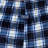 IZOD Men's Lite Touch Fleece Sleep and Lounge Short, Blue/White/Lemon