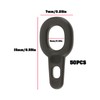 YINETTECH 50pcs 15x7mm Weight Sinker Clips Running Rings Suitable for