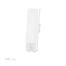 Ipetboom 6pcs Travel Toiletries Bottles Squeeze Bottles Refillable Travel Tubes for Toothpaste Foundation Cosmetics