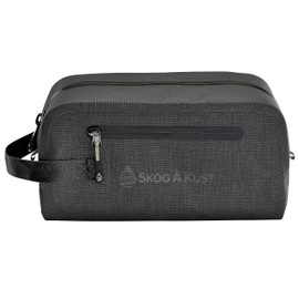 Skog Å Kust DoppSåk Waterproof & Leak-Proof Travel Toiletry Bag | Large, Black