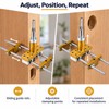 Door Lock Mortise Jig Kit with X Cutters – Adjustable