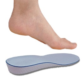 Amasole ® "Chai Si Gan" super soft insole, specially design for high jump sport,height Increase 15-35mm, shock absorption,high elasticity for Men or Women (Light-blue, S 15MM)