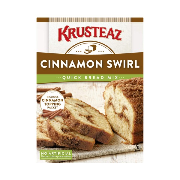 Krusteaz Cinnamon Swirl Quick Bread Mix, 19.5 Oz