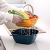 HAOHIZE Plastic Kitchen Strainer Bowl Set, Pasta Strainer Plastic, Sieve