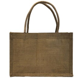 Hessian Tote Bags - Plain Tote Shopping Bags for Gifts, Drawstring Gift Bags, Christmas Tote Bags, Eco-Friendly Fabric Bags, Tote Bags for Shopping (Large - H38cm X W35cm X D14cm - 3 Pack)