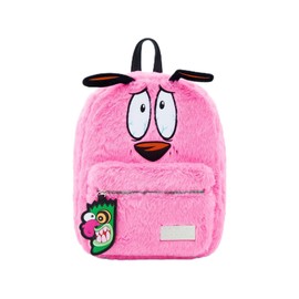 Hot Topic Courage The Cowardly Dog Fuzzy Mini Backpack LIGHT PINK NONE