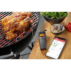 GEFU Grill Thermometer Control - Smart Roasting Thermometer with LCD Temperature Display, BBQ Thermometer, Kitchen Thermometer for Meat