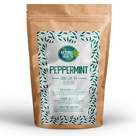 The Natural Health Market Peppermint Tea Loose Leaf 200g | Pure Peppermint Tea | Made in UK | Vegan & Healthy Tea | Herbal Tea Gift Set