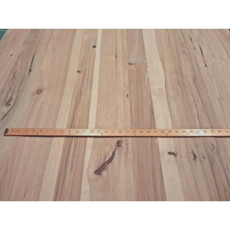 Hickory Pecan Rustic Planked Knotty Wood Veneer 24" x 24"