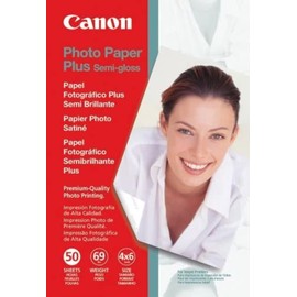 Canon Photo Paper Plus Semi-Gloss, 4 x 6 Inches, 50 Sheets (1686B014)