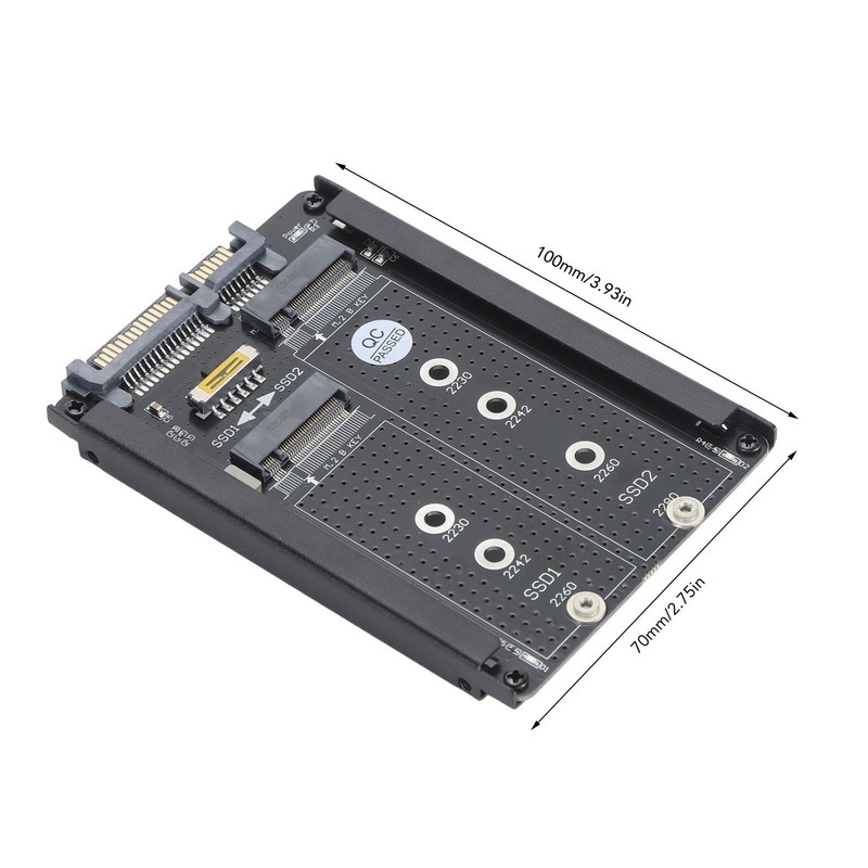 Dual NGFF B M Key M.2 SSD Card 6Gbps SATA
