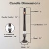 Homemory 6 Pcs Flameless Taper LED Candles with Remote and