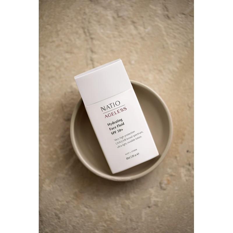 Natio Australia Ageless Hydrating Face Fluid SPF 50+ 60ml -