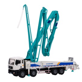 GoolRC Concrete Pump Truck for Kids, 1:55 Scale Diecast Car Model Car, Simulation Engineering Machine Model Gift for Boys and Girls